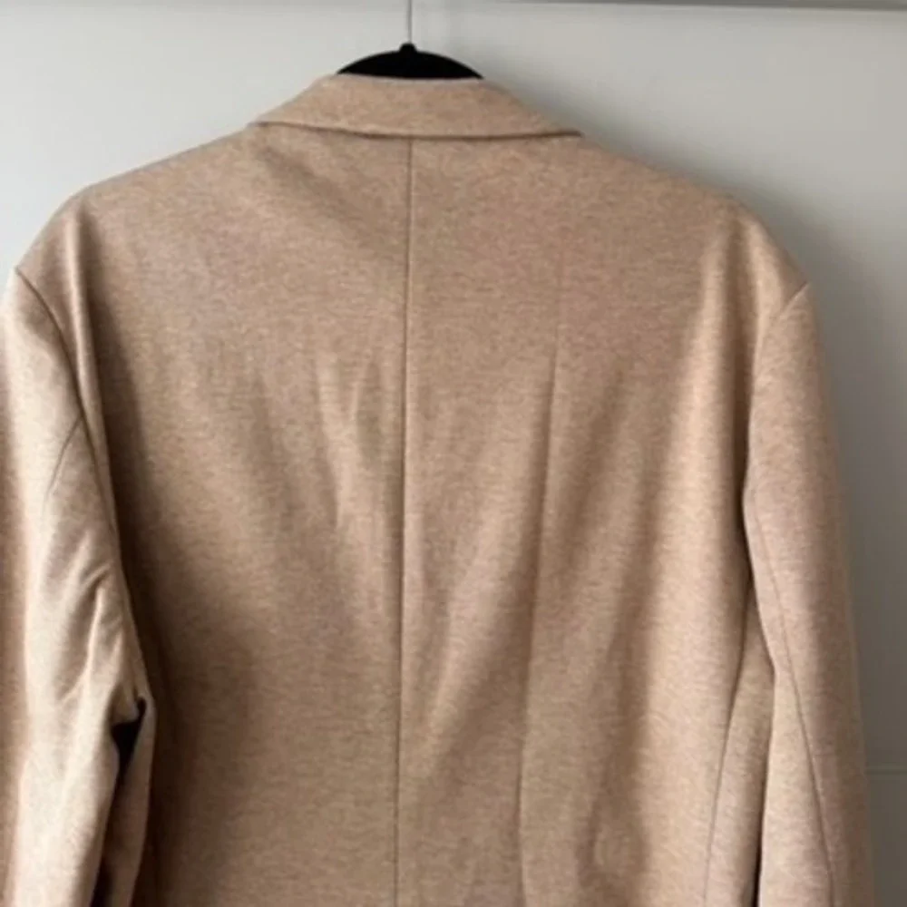 J. Crew Knit Thompson Blazer Jacket Mens Sz 44R Tan Camel Button Patch NEW $398